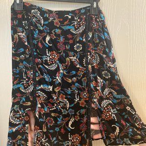 Black printed skirt
